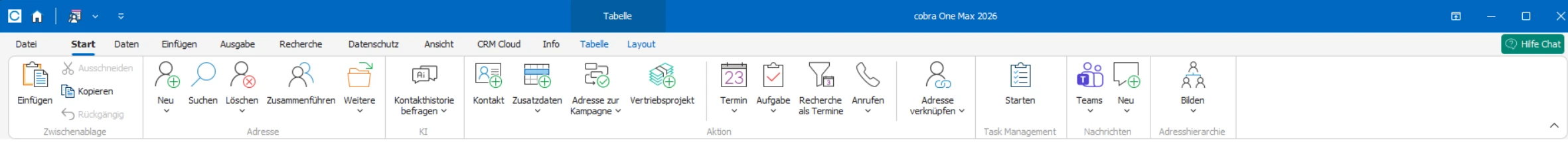 cobra CRM Classic Menueband